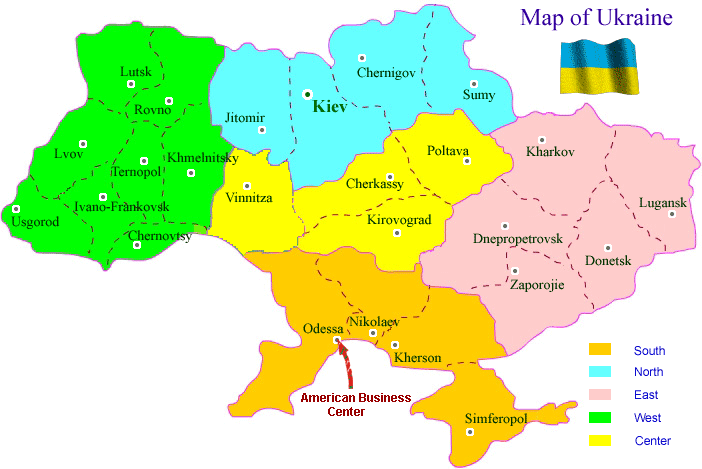 politique carte du ukraine